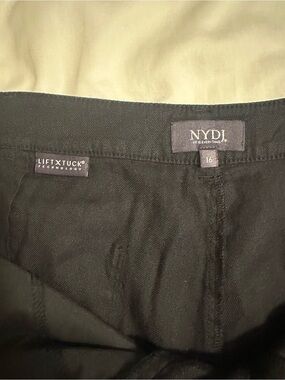NYDJ Black linen shorts with LiftTuck